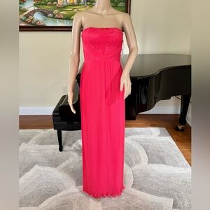 NWT Aidan Matrox Strapless lace Dress